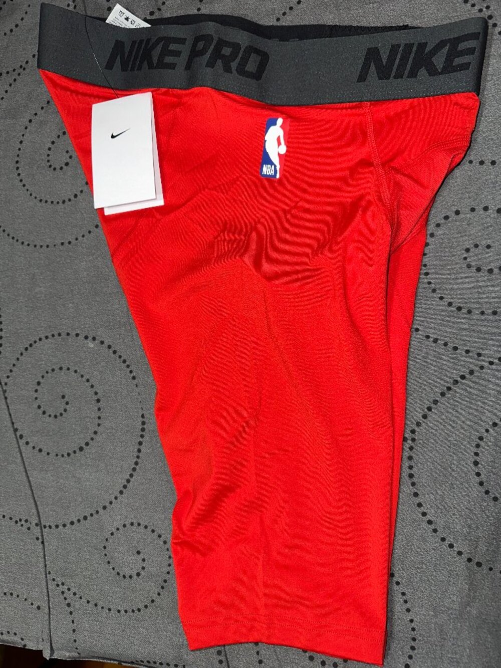 NIKE PRO NBA BASKETBALL #657 RED COMPRESSION SHORTS SIZE LT MEN NWT $30.00